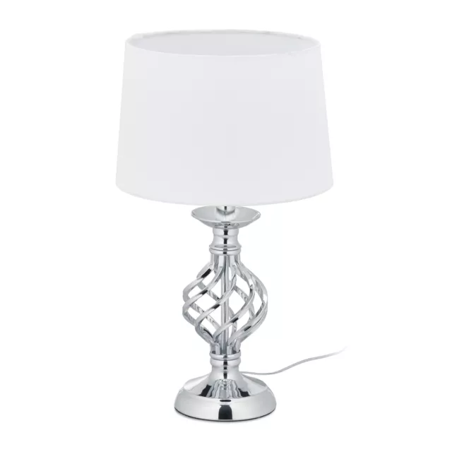 ZMH Lampe de table salon lampe de chevet USB - lampe de table vintage noire  E27 veilleuse