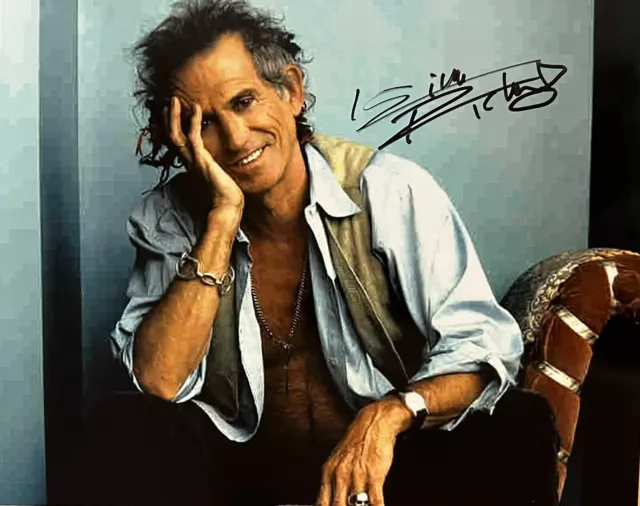 Keith Richards Signed Photo with COA The Rolling Stones Autograph Signature