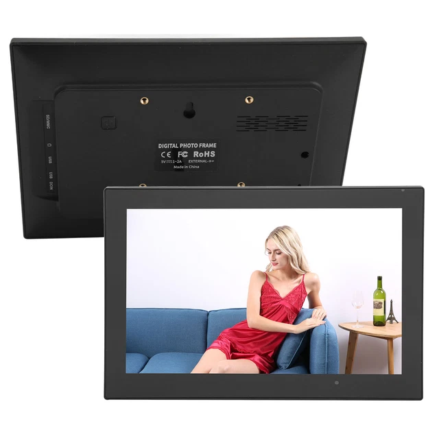10 1 Pouces Wifi Cadre Photo Numérique IPS écran Tactile 16gb Stockage Rotation