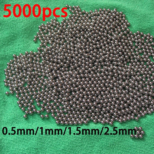 5000PCS Carbon Steel Bead Precision Industrial Grade 0.5mm/1mm/1.5mm/2mm/2.5mm