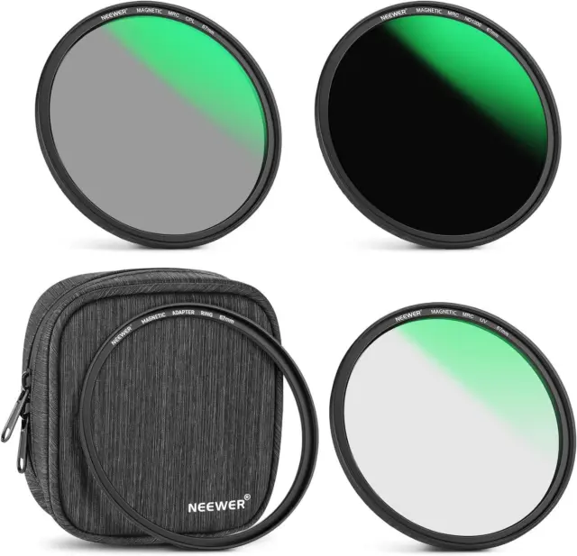 NEEWER MAGNETIC FILTER KIT (MCUV+CPL+ND1000+ADAPTER RING) 67mm