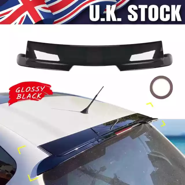 For Seat Ibiza MK4 IV 6J 2009-2016 Hatch Rear Roof Spoiler Wing Glossy Black UK 2