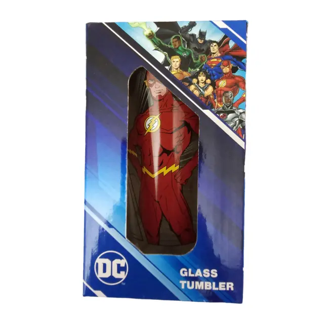 The Flash DC Universe Comic Strip Glass Tumbler