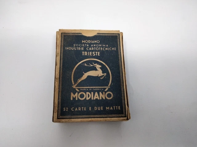 Modiano Mazzo Di Carte Poker Regno D'italia (Manca 1 Matta) In Scatola (1B)