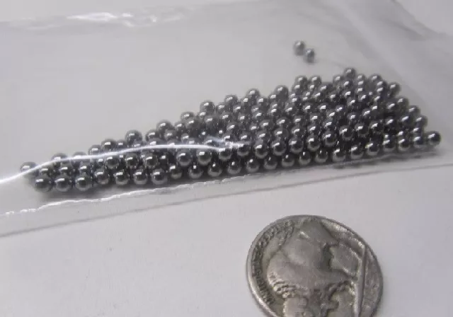 Metric 3.5 mm Dia. +/-.0025 mm, 52100 Alloy Steel Balls, 200 Pcs