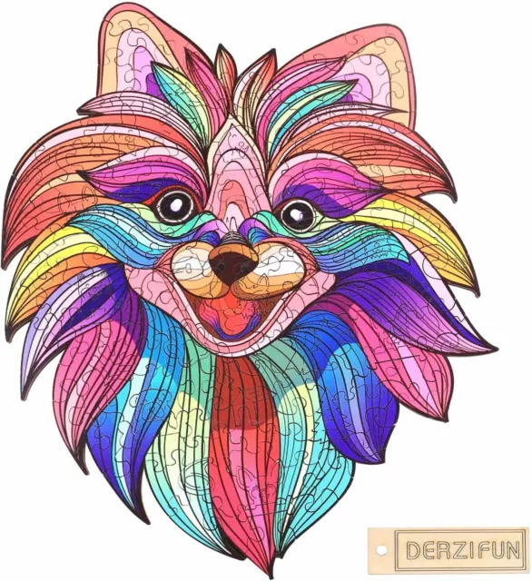 Wooden Animal Puzzles for Adults,  Jigsaw Puzzles for Adults Kids Difficult Holi