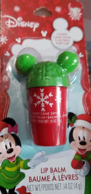 Disney Minnie and Mickey CANDY CANE SWIRL Flavored Lip Balm