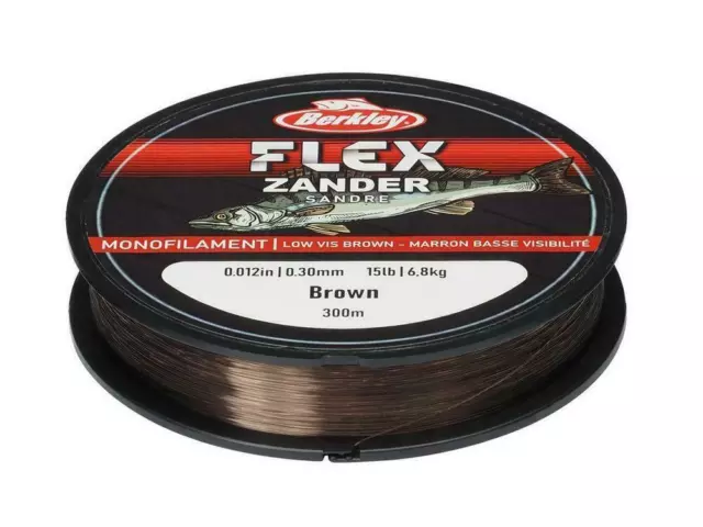 Berkley Flex Zander Monofilament Angelschnur braun Angeltackle