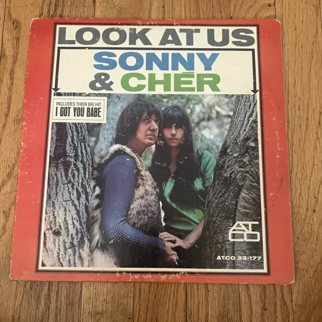 Sonny And Cher Look At Us Mono Vinyl  Lp ATCO 33-177 Original 1965 Record