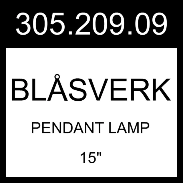 IKEA BLASVERK BLÅSVERK Pendant Lamp Beige  15" 305.209.09