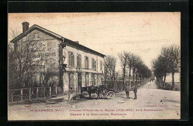 CPA Sommesous, Avenue Prieur-de-la Marne, ne a Sommesous, Depute à la Conventio