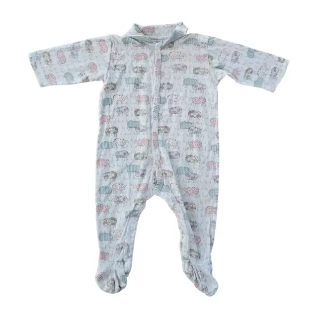 Mignon Original Petit Bateau Bébé Strampler une Pièce Pyjamas Taille 6M