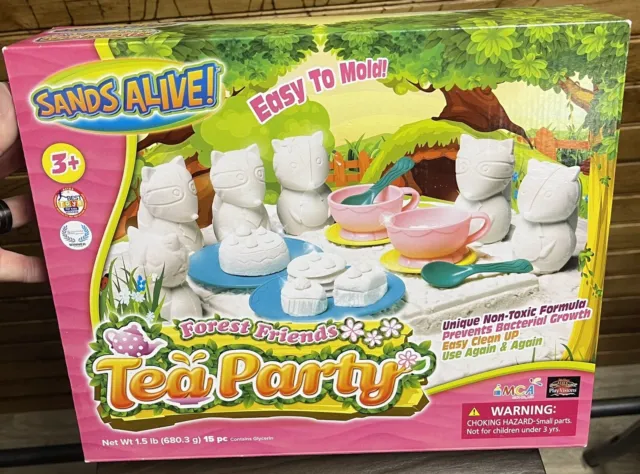 Sands Alive! “Forest Friends Tea Party” Play Set Non Toxic MCA Brand New In Box