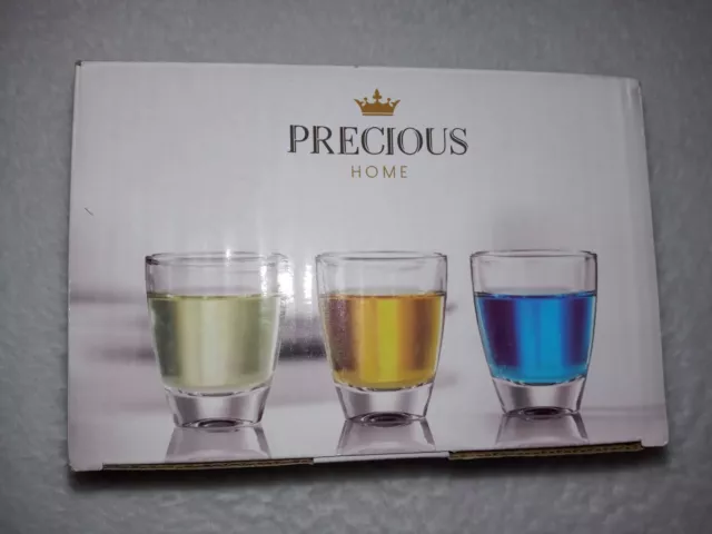 Shot Glasses Set of 6 Barware Clear 1.7 Oz 