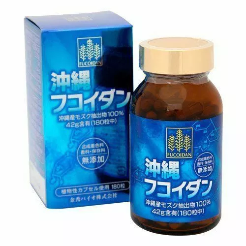 Okinawa Fucoidan 295mm x 180 Tablets Seaweed Extract Capsules from Japan