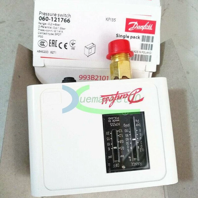 1PCS New Danfoss Pressure Switch KPI35 060-121766