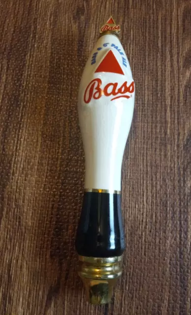 Bass & Co Pale Ale Black Cream Gold Seal Ceramic Beer Tap Handle