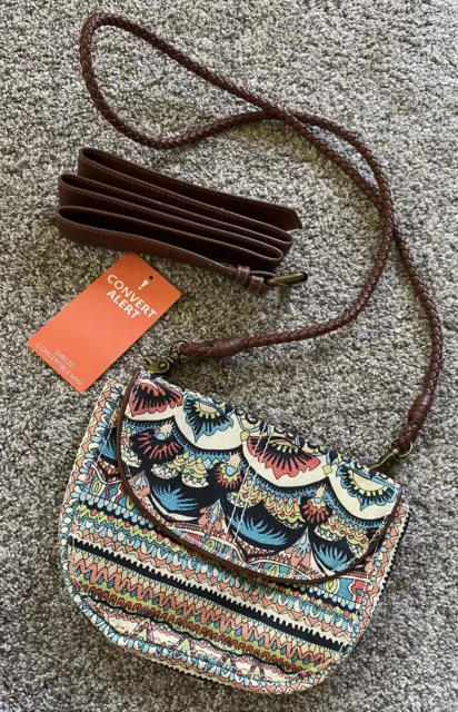 Boho Crossbody / Fanny Pack Sakroots Convertible Waist Purse Aztec Print Premium