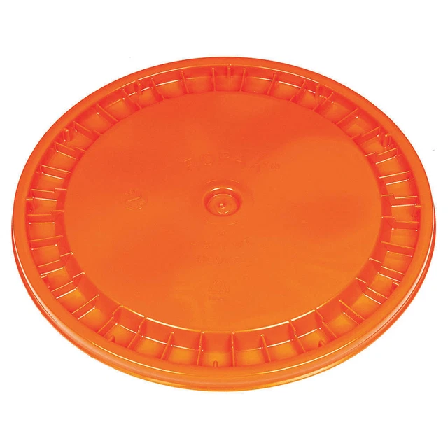 BASCO ROP2100CVR-SN-OR Plastic Pail Lid,Orange,Plastic