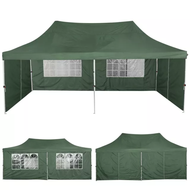 Pavillon 3x3m, 3x6m Wasserdicht Gartenzelt Faltpavillon Partyzelt Popup Zelt