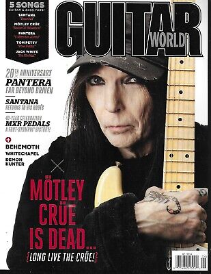 Guitar World Magazine Motley Crue Santana Pantera MXR Pedals Behemoth Songs 2014