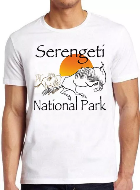 Serengeti National Park Tanzania Africa Animals Safari Top Gift Tee T Shirt M837