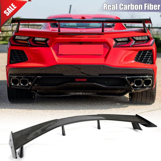 CARBON FIBER PAINTED For 20202023 Corvette C8 Rear Trunk Lid High Wing