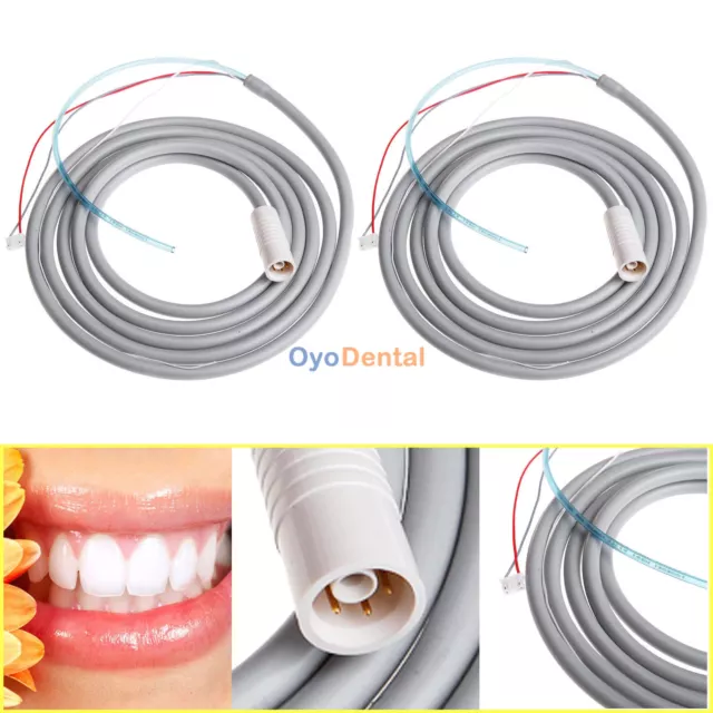 2Pcs Dental Ultrasonic Scaler Handpiece Cable Tubing Hose Fit Woodpecker EMS