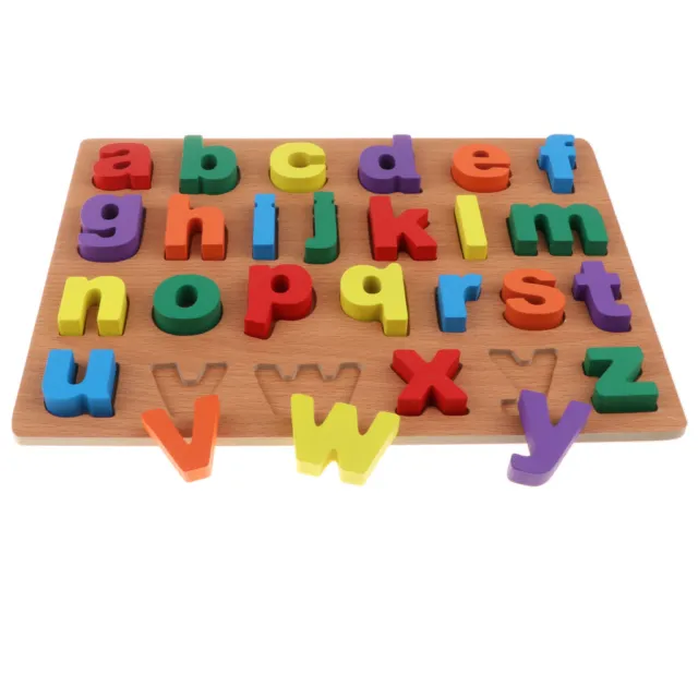 Educational Toy Wooden Puzzle   for Toddlers-Lowercase Letters