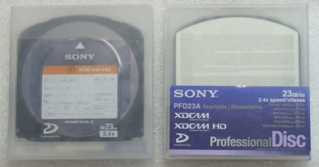 Sony PFD-23A 23GB - Wiederbeschreibbare XDCAM Professional Disc, gebraucht 2