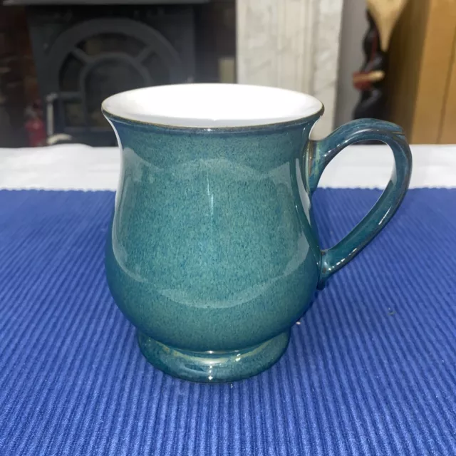 Denby Greenwich Craftsman Footed Mug-Cup Green - White Interior 300ml