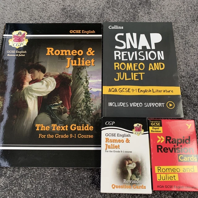 GCSE ENGLISH ROMEO & Juliet Revision Bundle Text Guide, Snap Revision