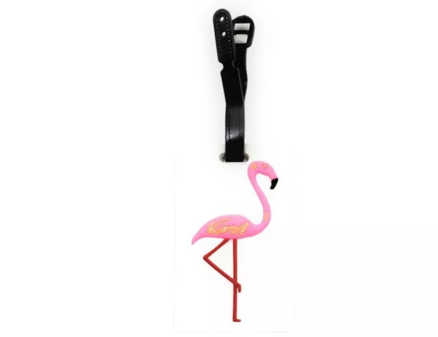 Flamingo ~ Travel Suitcase ID Luggage Tag and Suitcase Label