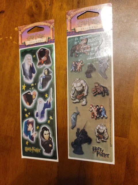 VINTAGE HARRY POTTER Stickers NEW Warner Bros Licensed 2 pack