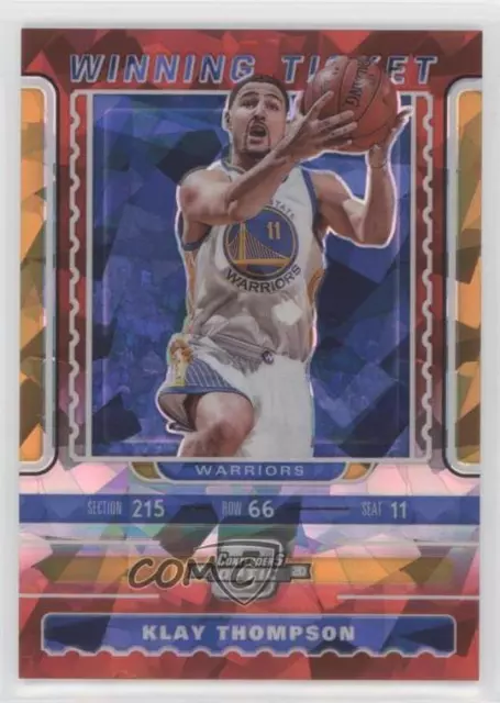 2019 Panini Contenders Optic Winning Tickets Red Cracked Ice Prizm Klay Thompson