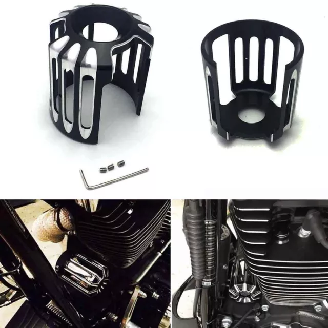 CNC Aluminum Ölfilter Abdeckung Deckel Schwarz Für Harley Touring Sportster 883