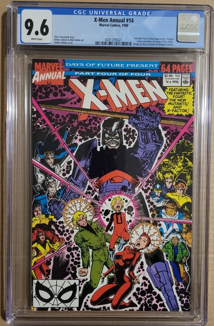 Key! X-Men Annual #14 Nm+ Cgc 9.6 1990 Gambit Cameo Predates X-Men #266