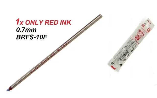 Pilot BRFV-10EF Acro Ink Ballpoint Pen Refill - 0.5 mm - Red