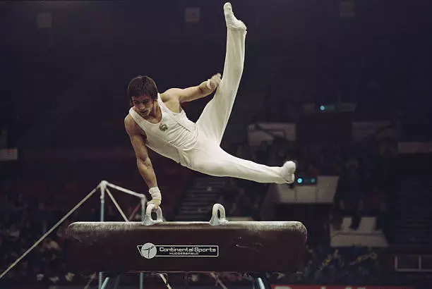 Gymnastics Zoltan Magyar Of Hungary Performs Old Sports Photo