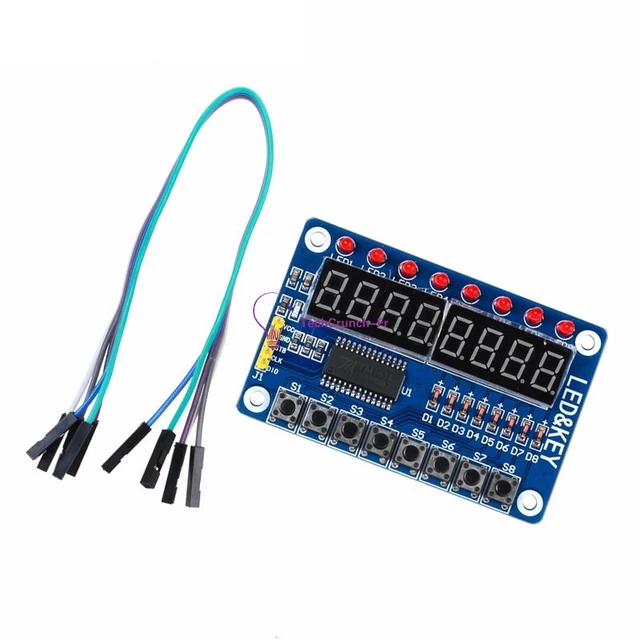 8-Bit Digital LED Tube 8-Bit TM1638 Key Display Module For AVR Arduino ARM