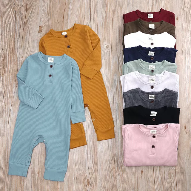 Toddler Newborn Baby Boys Girl Romper Bodysuit Jumpsuit Playsuit Outfits Clothes