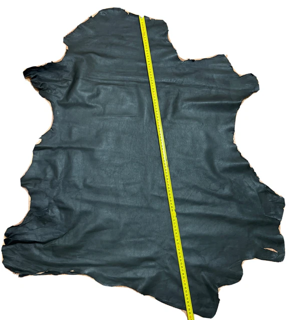 Lederhaut Farbe PEAT Grün Lederstück Echtleder Lammleder Echt Leder 100x67 Cm