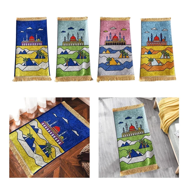 Tapis de prière pour enfants Tapis Salat Portable pour décor d'église Cadeau