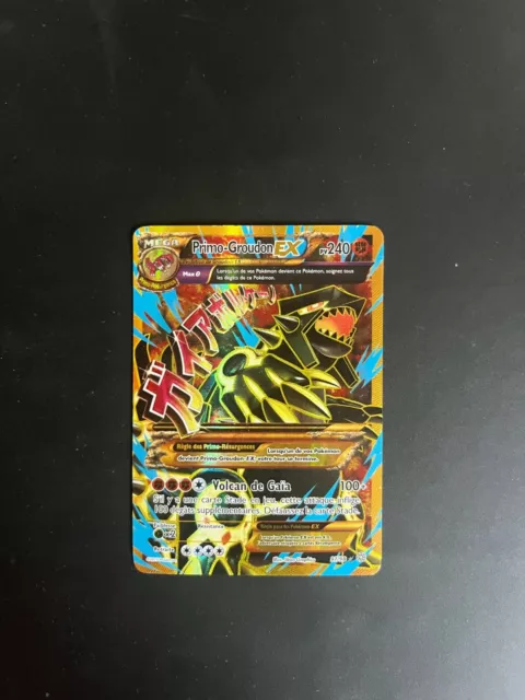 Carte Pokémon - Primo-Groudon EX FULL ART 97/98 XY Origines Antiques