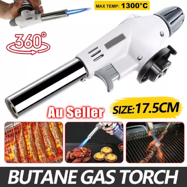 Butane Gas Welding Torch Blow Lighter Flame Gun Gas Burner Torch Kitchen Tools