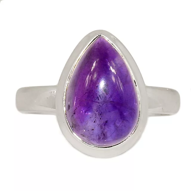 Natural Amethyst - Africa 925 Sterling Silver Ring Jewelry s.12 CR42886