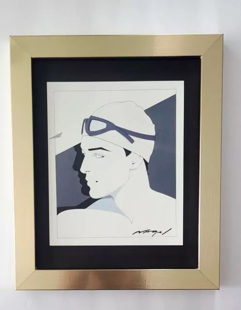 Patrick Nagel + Beautiful 1990'S Signed Pop Art Print + With New Frame Patrick Nagel + Beautiful 1990'S Signed Pop Art Print + With New Frame
