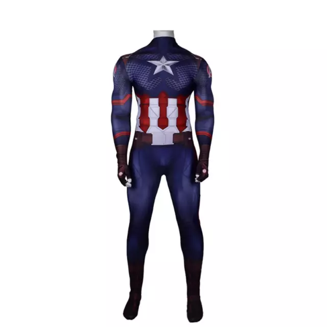 Movie The Avengers Captain America Superhero Cosplay Costumes Bodysuit Jumpsuit