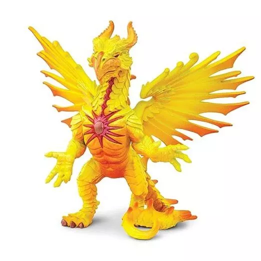Safari Ltd. Sun Dragon Figurine - Hand-Painted, Mystical 6" Model Figure -