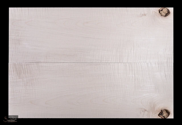 Bois De Lutherie En érable De Bosnie Flammé - Dos De Violon Deux Pièces, Marque Tonewood